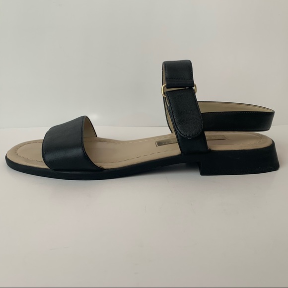 Partners Shoes - Classic Black Leather Sandals by Partners